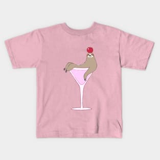 Sloth Cocktail Kids T-Shirt